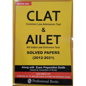 Professional Books CLAT & AILET Solved Papers (2012-2021)